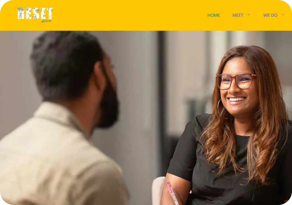 reset with umana webpage 
